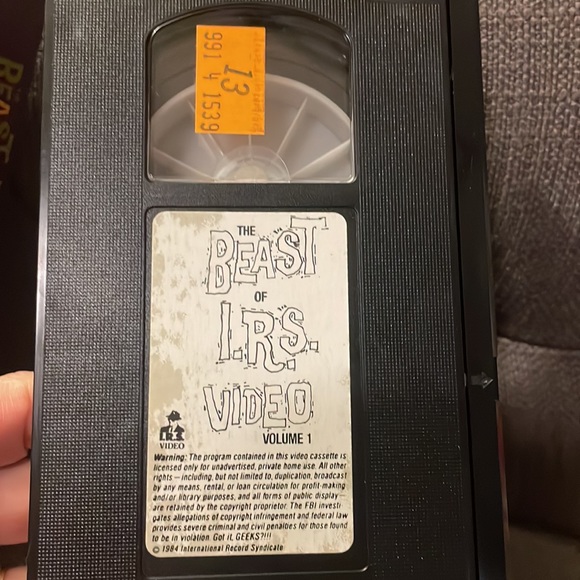 “As is” Vintage 1984 rare The Beast of IRS Video volume 1 VHS tape - Picture 5 of 6